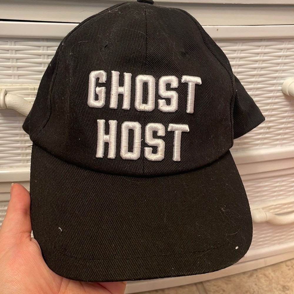 Disney Parks Haunted Mansion Ghost Host Black Baseball Cap